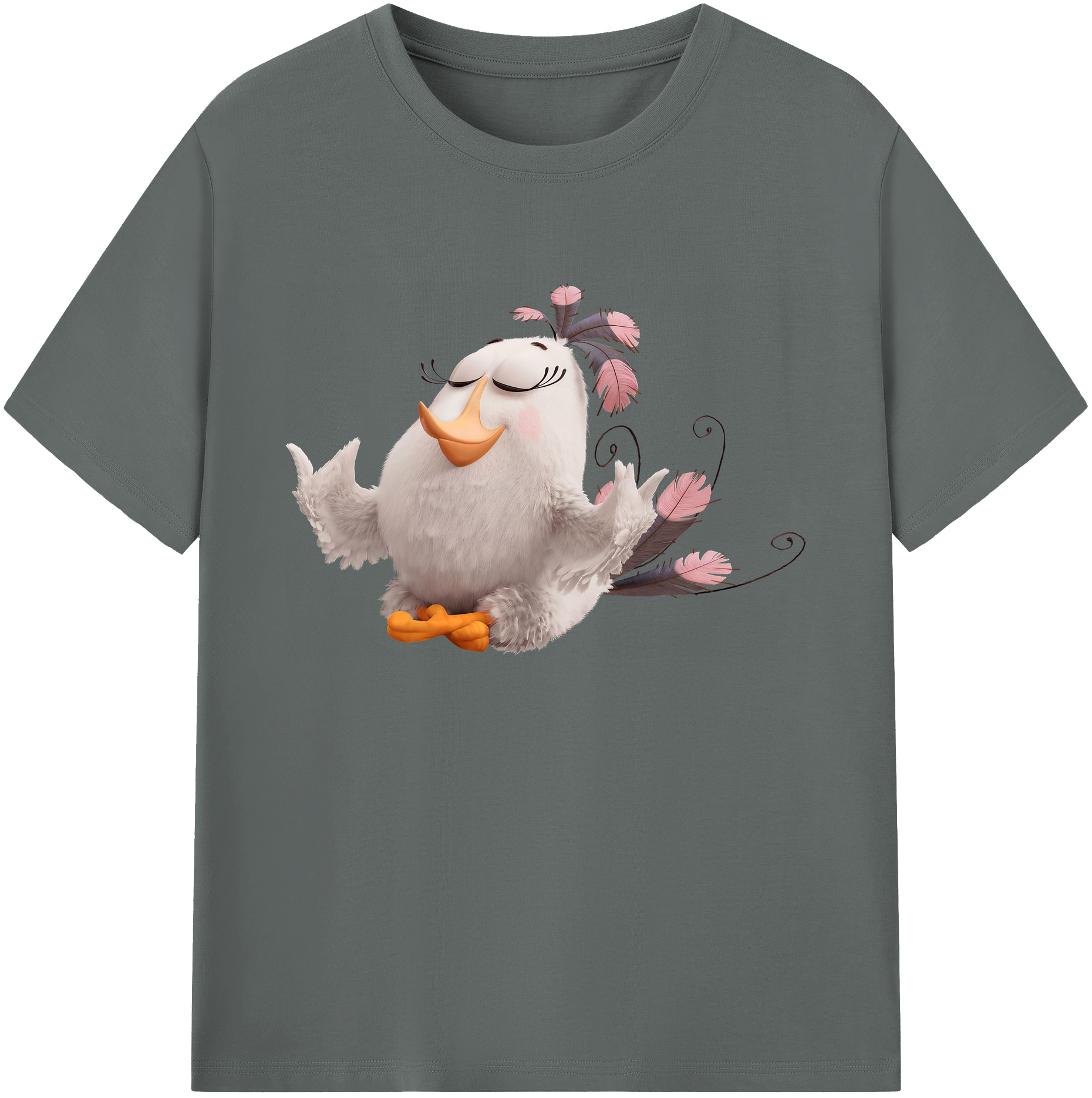 （画像用） Angry Birds アングリーバード 綿100％ メンズ半袖Tシャツ｜肌触りやわらか＆通気性